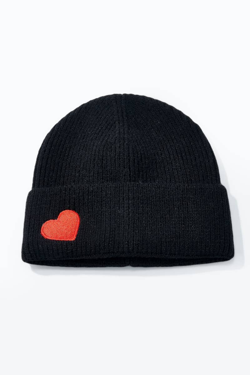 beanie mit herz