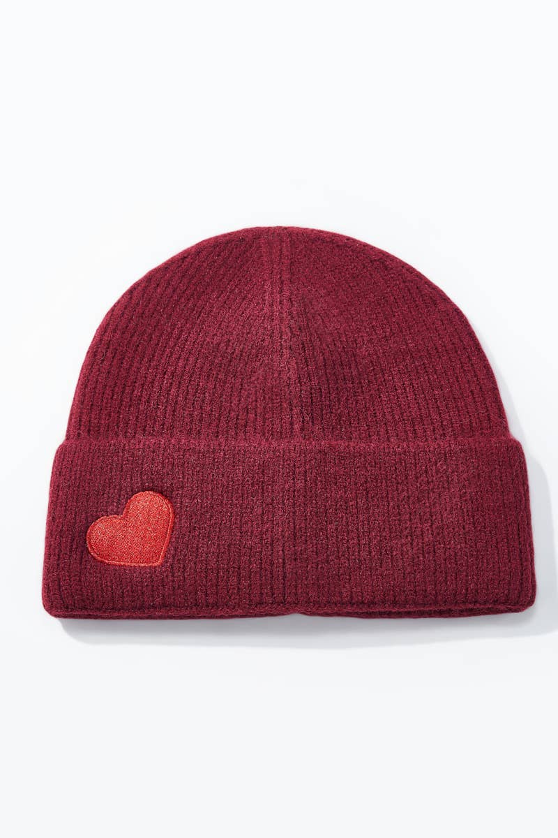 beanie mit herz