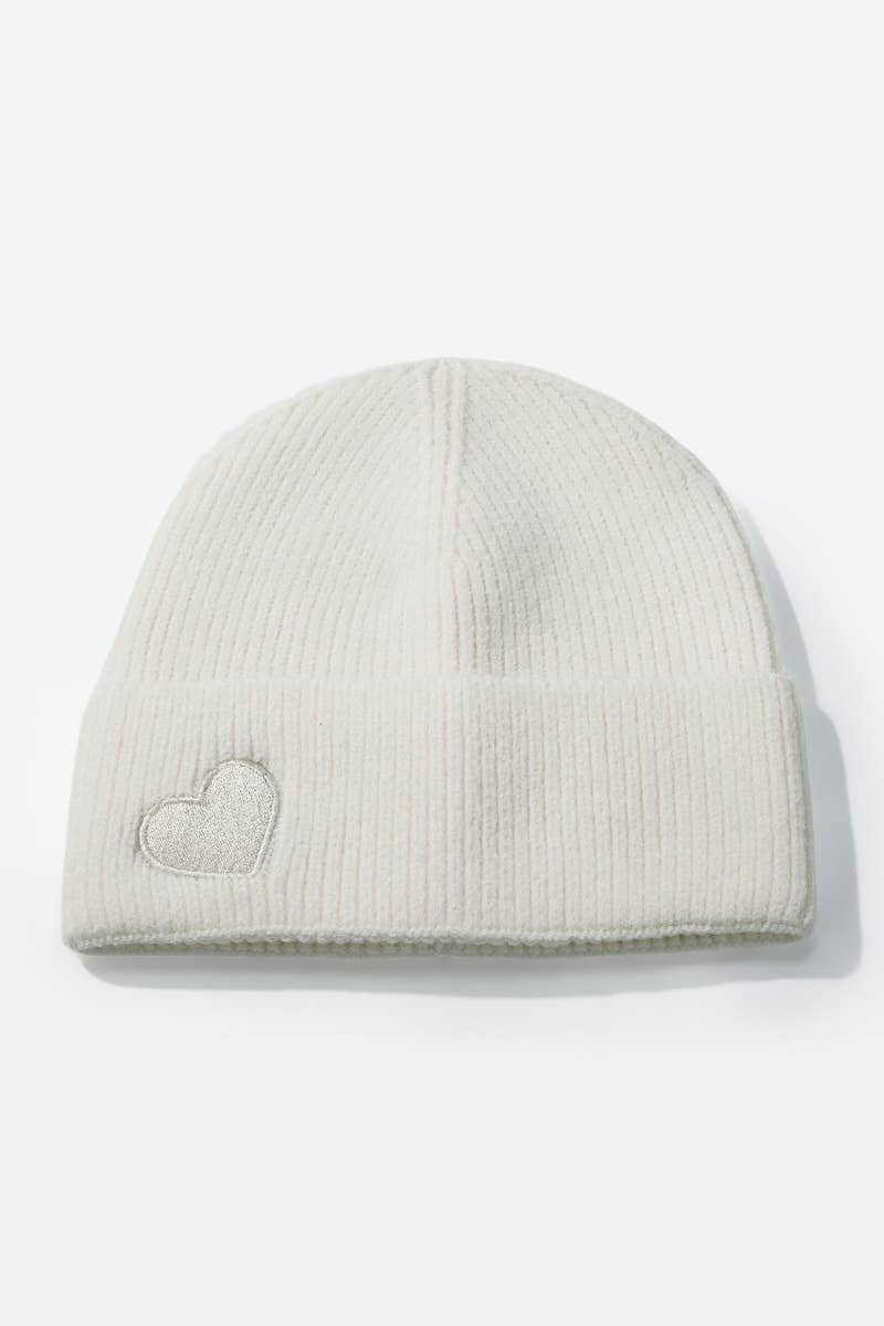 beanie mit herz