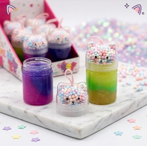 katzen-slime mit perlen
