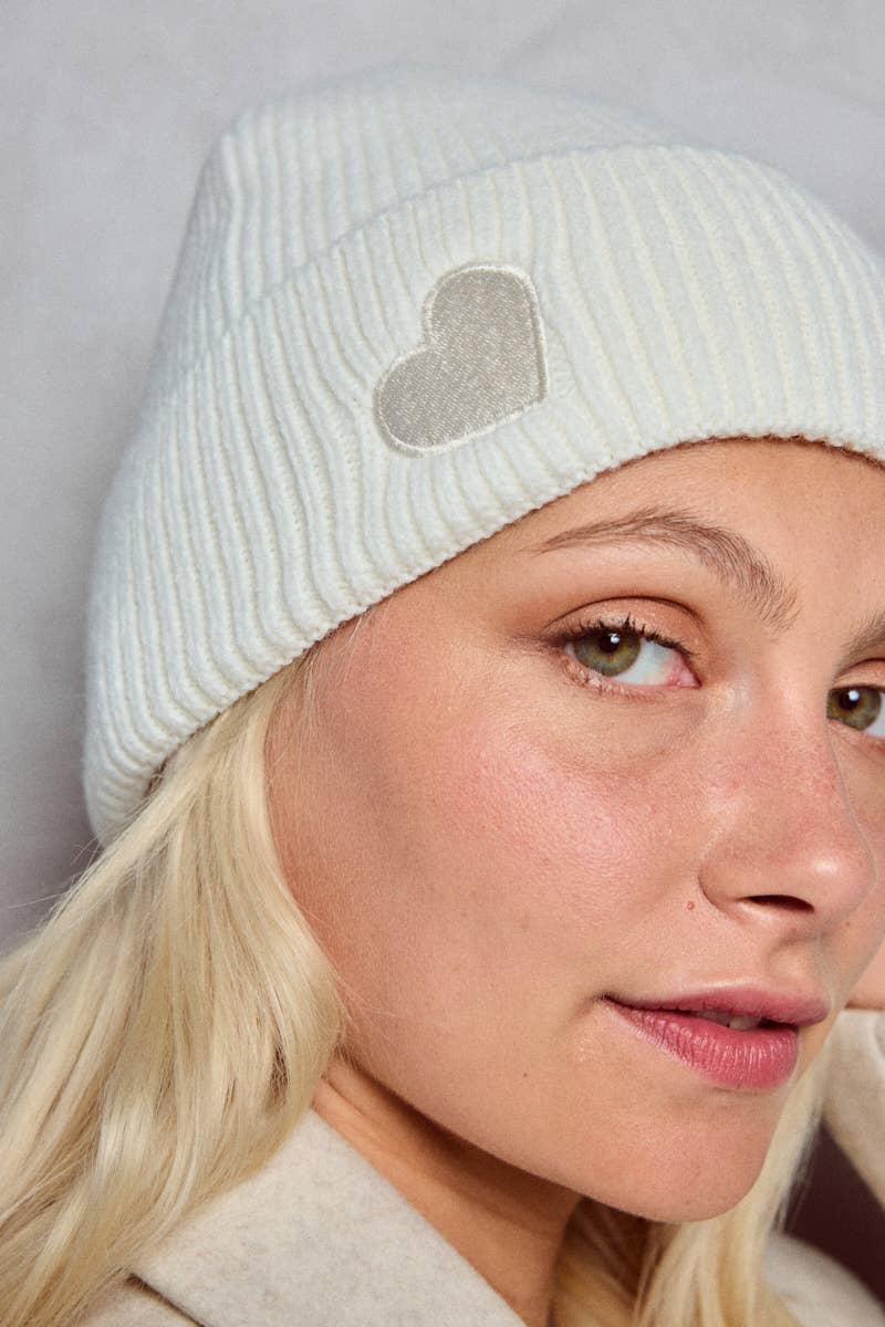 beanie mit herz
