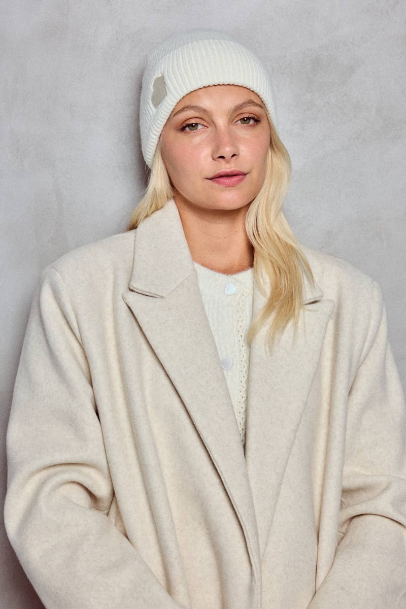 beanie mit herz