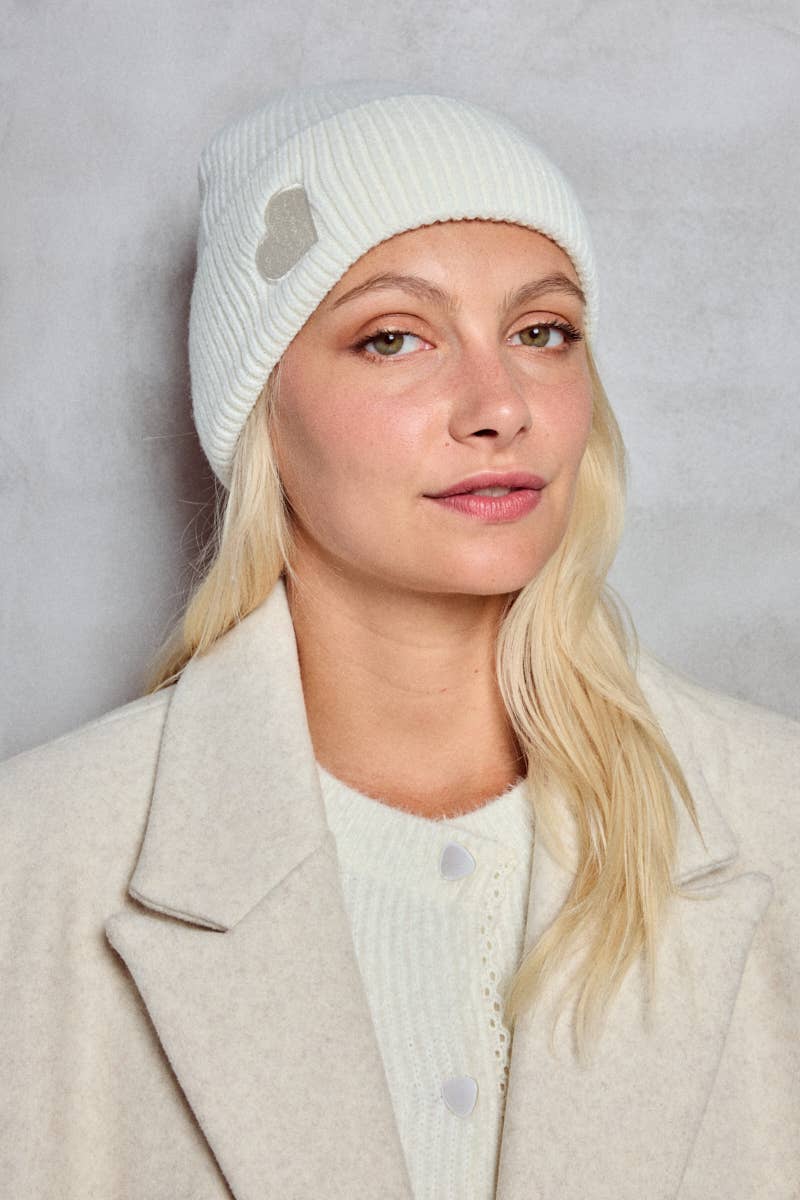 beanie mit herz